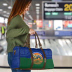 Torres Strait Islanders Day Traditional Dhari Headdress Travel Bag Indigenous Australian Tribal Weaving Pattern Culture