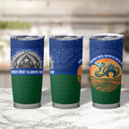 Torres Strait Islanders Day Traditional Dhari Headdress Tumbler Cup Indigenous Australian Tribal Weaving Pattern Culture