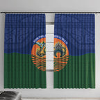 Torres Strait Islanders Day Traditional Dhari Headdress Window Curtain Indigenous Australian Tribal Weaving Pattern Culture