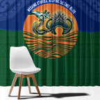 Torres Strait Islanders Day Traditional Dhari Headdress Window Curtain Indigenous Australian Tribal Weaving Pattern Culture