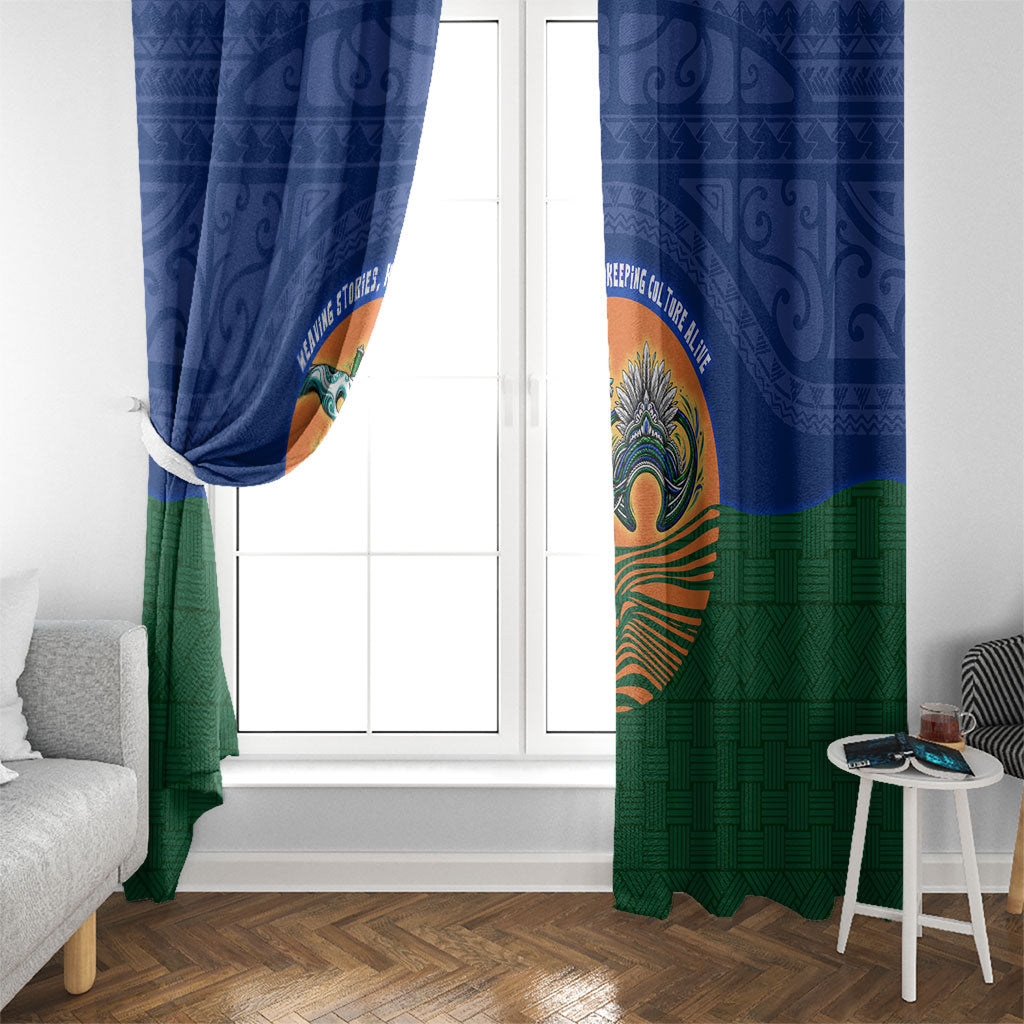 Torres Strait Islanders Day Traditional Dhari Headdress Window Curtain Indigenous Australian Tribal Weaving Pattern Culture