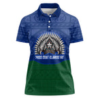 Torres Strait Islanders Day Traditional Dhari Headdress Women Polo Shirt Indigenous Australian Tribal Weaving Pattern Culture