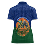 Torres Strait Islanders Day Traditional Dhari Headdress Women Polo Shirt Indigenous Australian Tribal Weaving Pattern Culture