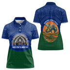 Torres Strait Islanders Day Traditional Dhari Headdress Women Polo Shirt Indigenous Australian Tribal Weaving Pattern Culture