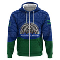Torres Strait Islanders Day Traditional Dhari Headdress Zip Hoodie Indigenous Australian Tribal Weaving Pattern Culture