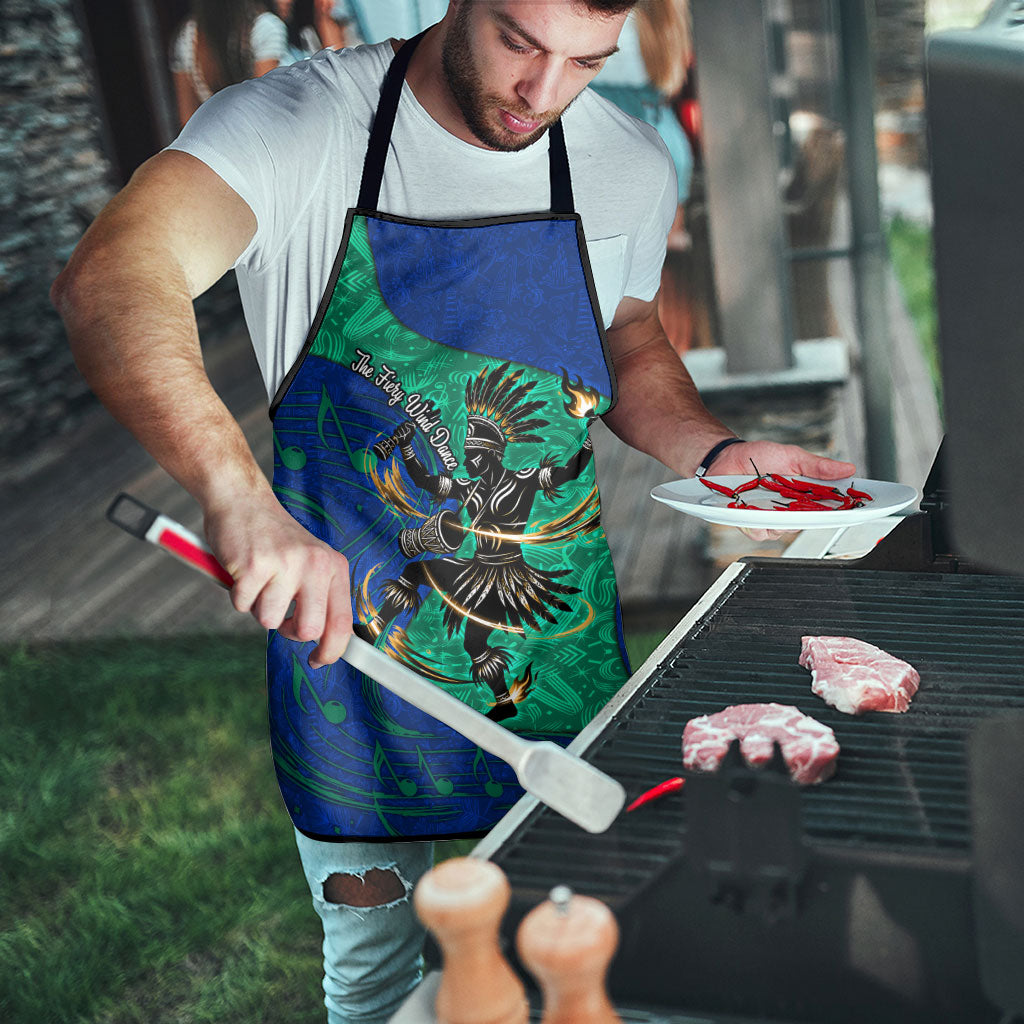 Torres Strait Islanders Fiery Wind Dance Drum Apron Indigenous Australian Tribal Warrior Musical Culture Art