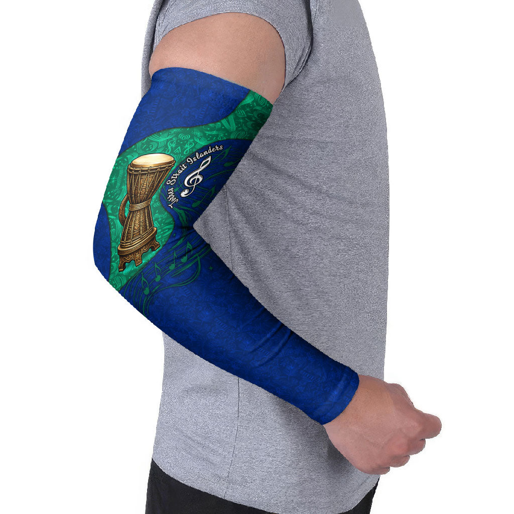 Torres Strait Islanders Fiery Wind Dance Drum Arm Sleeves Indigenous Australian Tribal Warrior Musical Culture Art