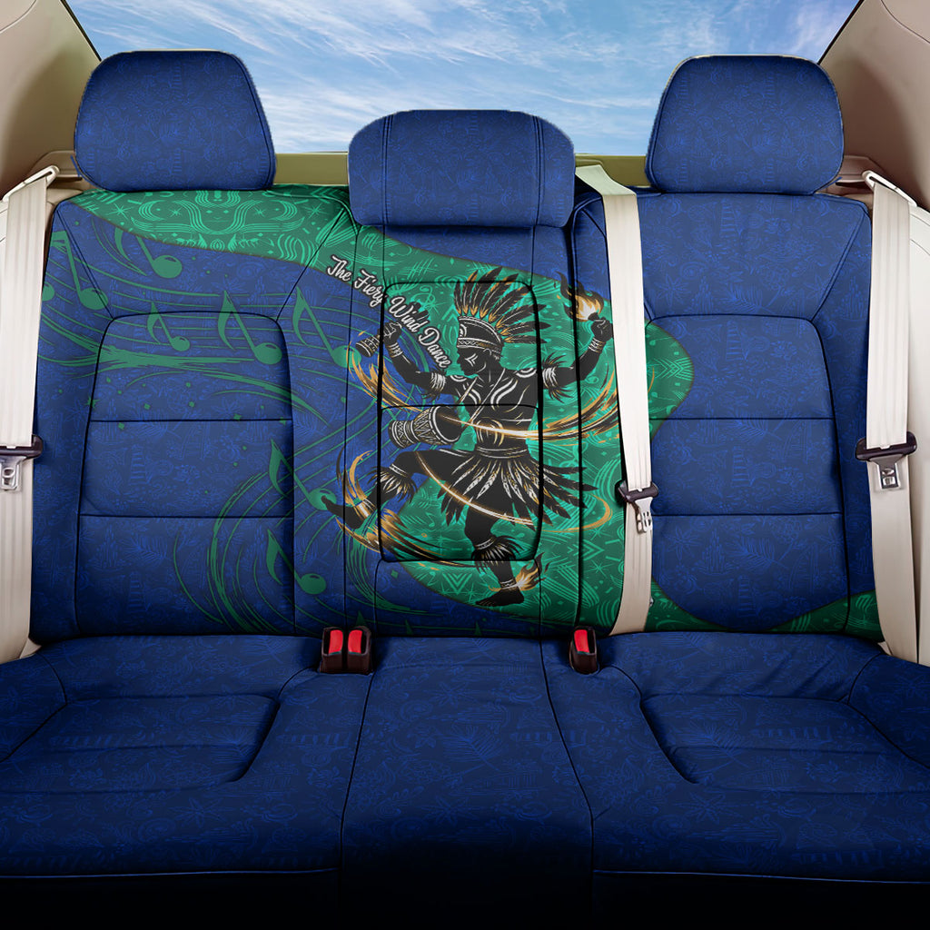 Torres Strait Islanders Fiery Wind Dance Drum Back Car Seat Cover Indigenous Australian Tribal Warrior Musical Culture Art
