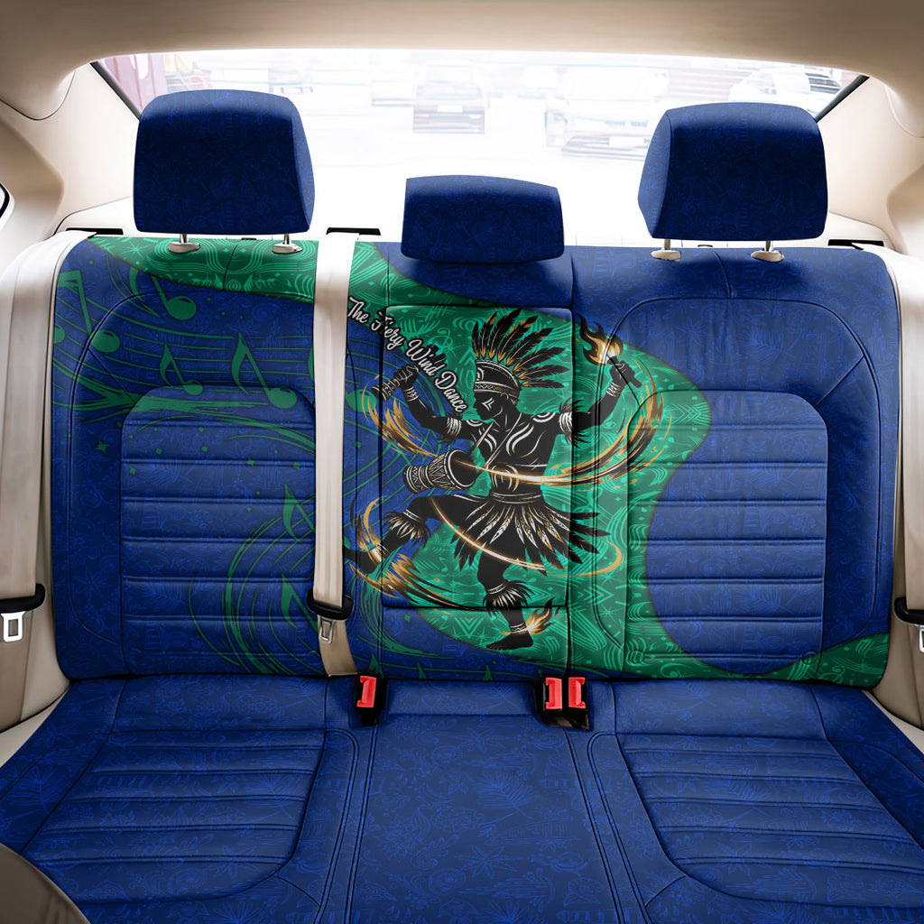 Torres Strait Islanders Fiery Wind Dance Drum Back Car Seat Cover Indigenous Australian Tribal Warrior Musical Culture Art