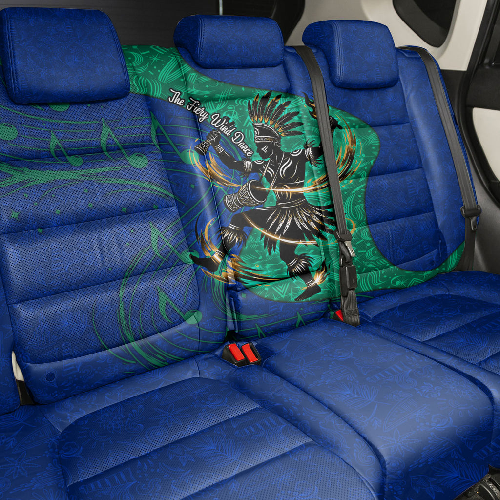 Torres Strait Islanders Fiery Wind Dance Drum Back Car Seat Cover Indigenous Australian Tribal Warrior Musical Culture Art