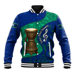 Torres Strait Islanders Fiery Wind Dance Drum Baseball Jacket Indigenous Australian Tribal Warrior Musical Culture Art