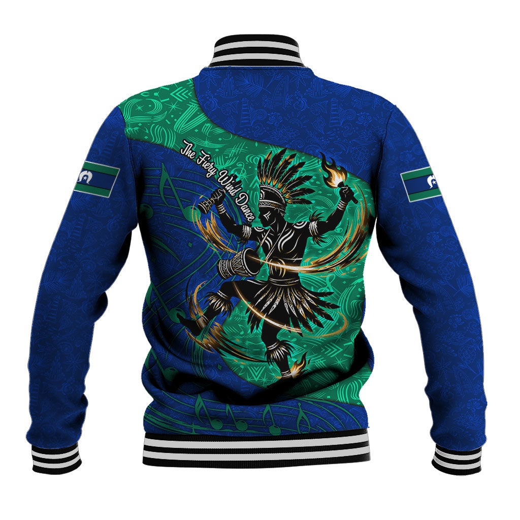 Torres Strait Islanders Fiery Wind Dance Drum Baseball Jacket Indigenous Australian Tribal Warrior Musical Culture Art
