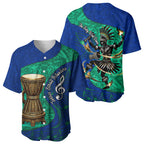 Torres Strait Islanders Fiery Wind Dance Drum Baseball Jersey Indigenous Australian Tribal Warrior Musical Culture Art