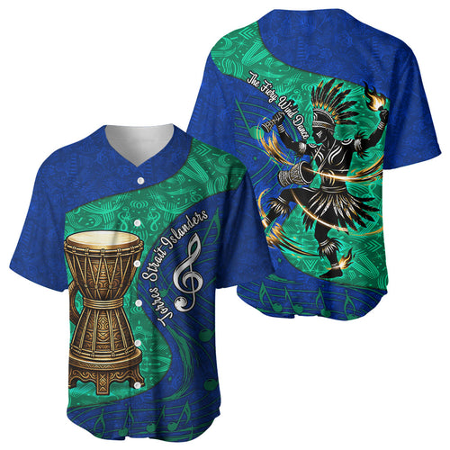 Torres Strait Islanders Fiery Wind Dance Drum Baseball Jersey Indigenous Australian Tribal Warrior Musical Culture Art