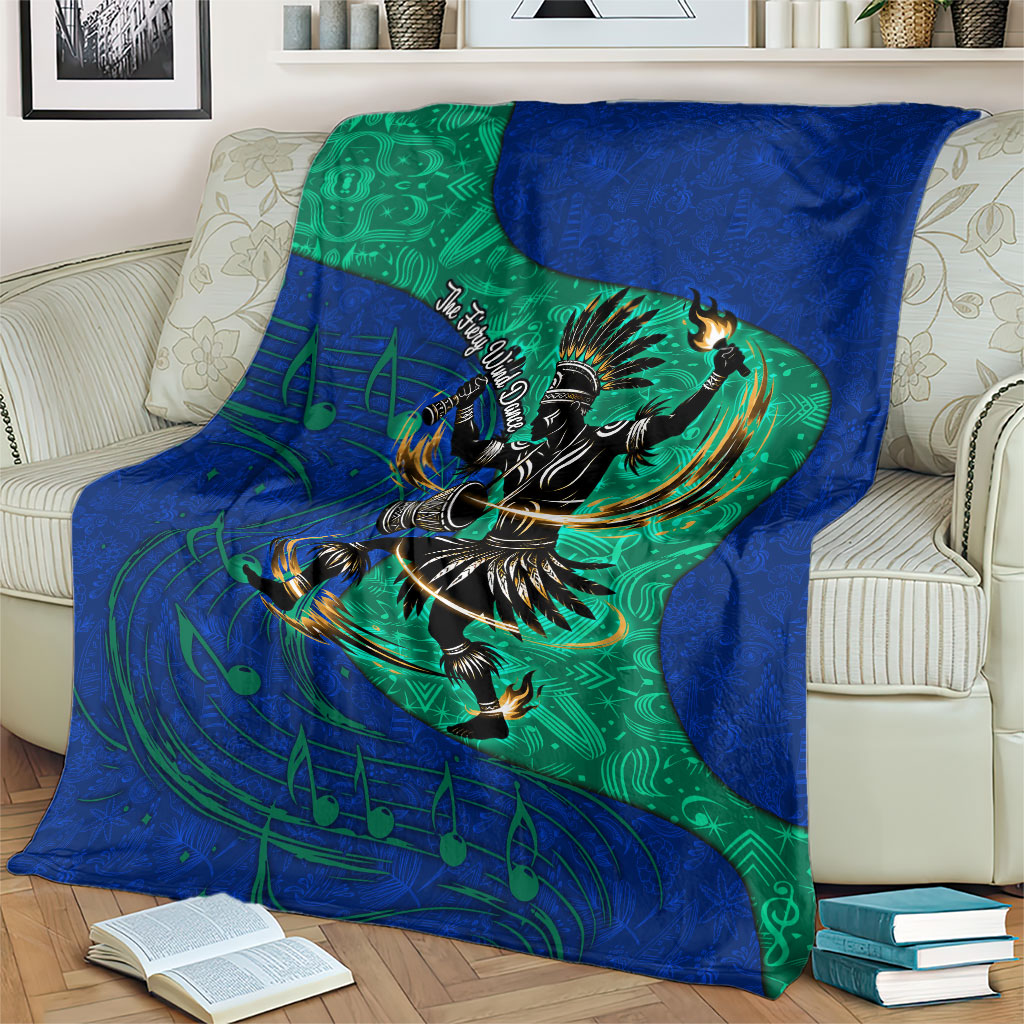 Torres Strait Islanders Fiery Wind Dance Drum Blanket Indigenous Australian Tribal Warrior Musical Culture Art