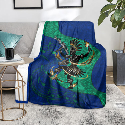 Torres Strait Islanders Fiery Wind Dance Drum Blanket Indigenous Australian Tribal Warrior Musical Culture Art