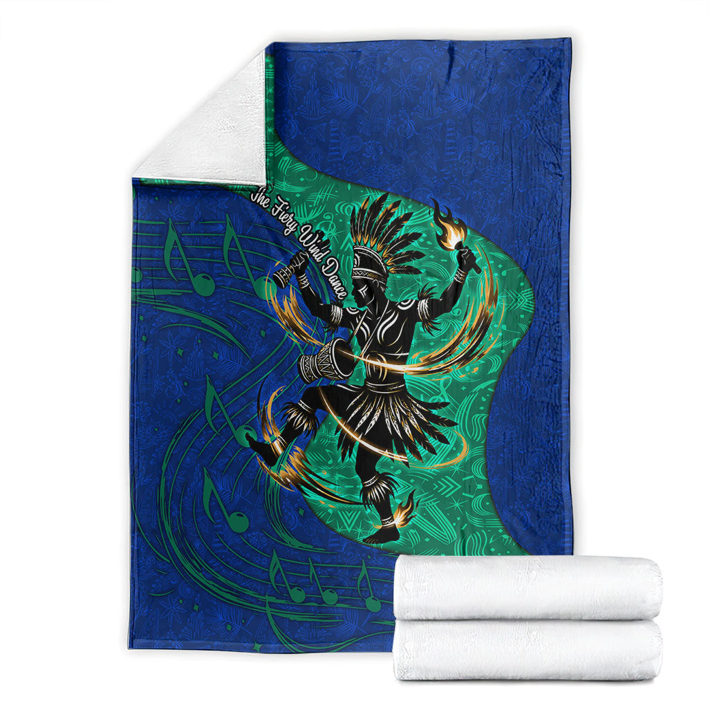 Torres Strait Islanders Fiery Wind Dance Drum Blanket Indigenous Australian Tribal Warrior Musical Culture Art