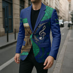 Torres Strait Islanders Fiery Wind Dance Drum Blazer Indigenous Australian Tribal Warrior Musical Culture Art