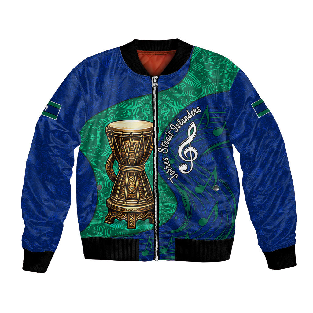 Torres Strait Islanders Fiery Wind Dance Drum Bomber Jacket Indigenous Australian Tribal Warrior Musical Culture Art