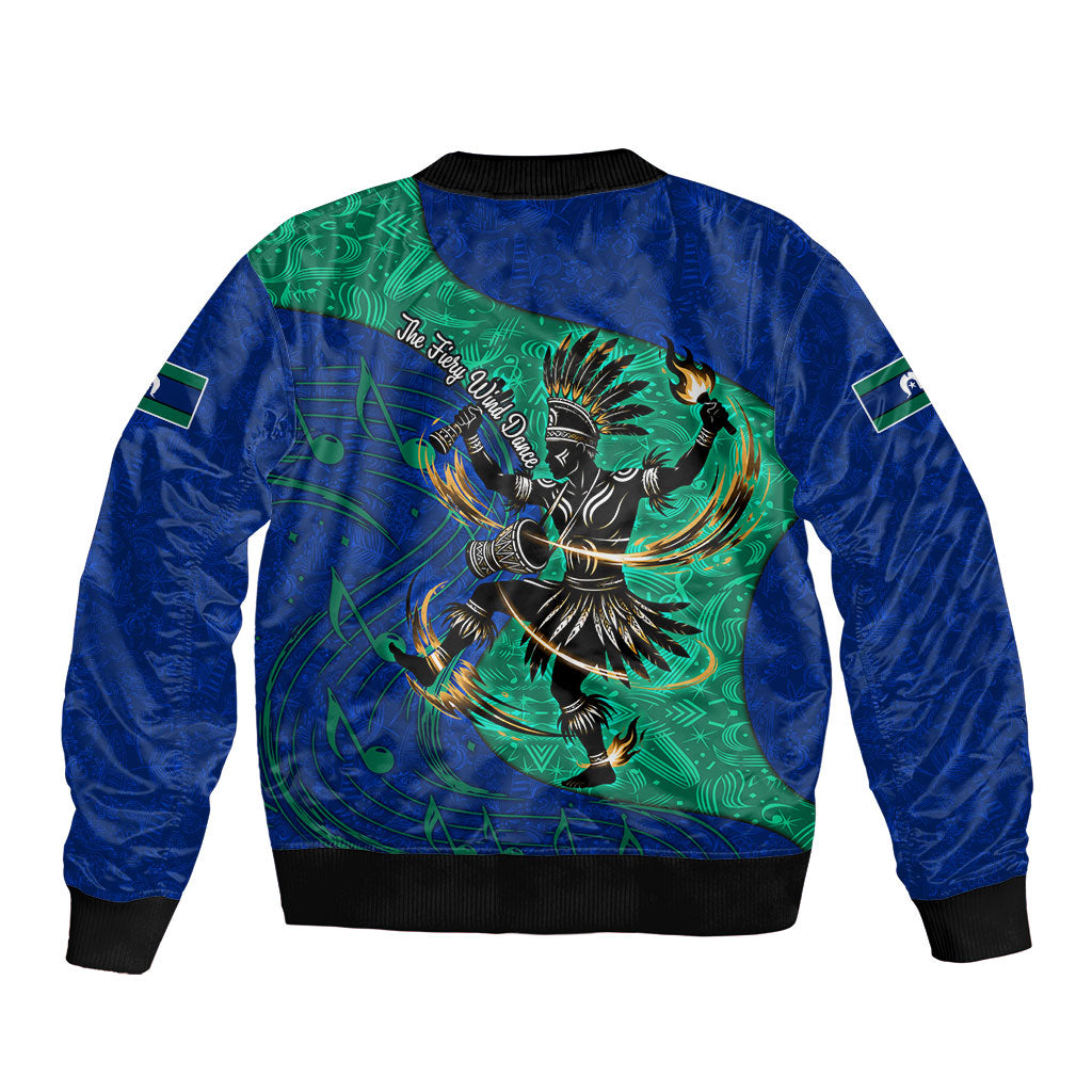 Torres Strait Islanders Fiery Wind Dance Drum Bomber Jacket Indigenous Australian Tribal Warrior Musical Culture Art