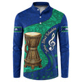 Torres Strait Islanders Fiery Wind Dance Drum Button Sweatshirt Indigenous Australian Tribal Warrior Musical Culture Art