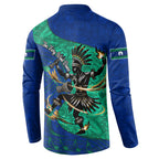 Torres Strait Islanders Fiery Wind Dance Drum Button Sweatshirt Indigenous Australian Tribal Warrior Musical Culture Art
