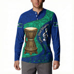 Torres Strait Islanders Fiery Wind Dance Drum Button Sweatshirt Indigenous Australian Tribal Warrior Musical Culture Art