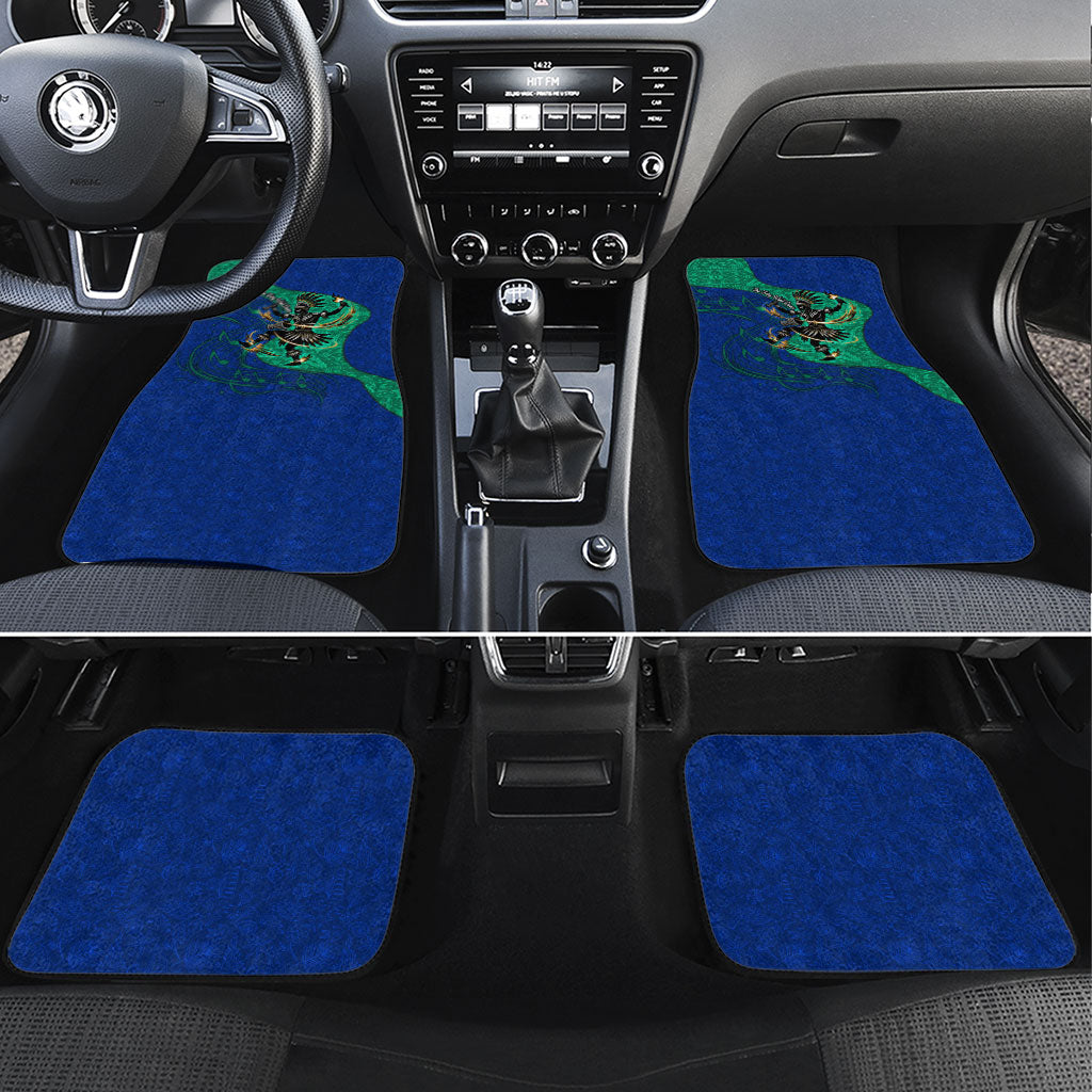 Torres Strait Islanders Fiery Wind Dance Drum Car Mats Indigenous Australian Tribal Warrior Musical Culture Art