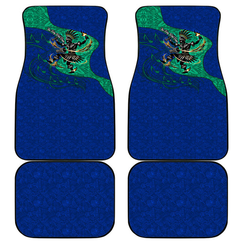 Torres Strait Islanders Fiery Wind Dance Drum Car Mats Indigenous Australian Tribal Warrior Musical Culture Art