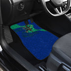 Torres Strait Islanders Fiery Wind Dance Drum Car Mats Indigenous Australian Tribal Warrior Musical Culture Art