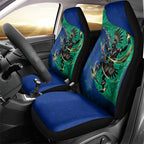 Torres Strait Islanders Fiery Wind Dance Drum Car Seat Cover Indigenous Australian Tribal Warrior Musical Culture Art