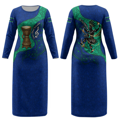 Torres Strait Islanders Fiery Wind Dance Drum Couples Matching Long Sleeve Bodycon Dress and Hawaiian Shirt Indigenous Australian Tribal Warrior Musical Culture Art