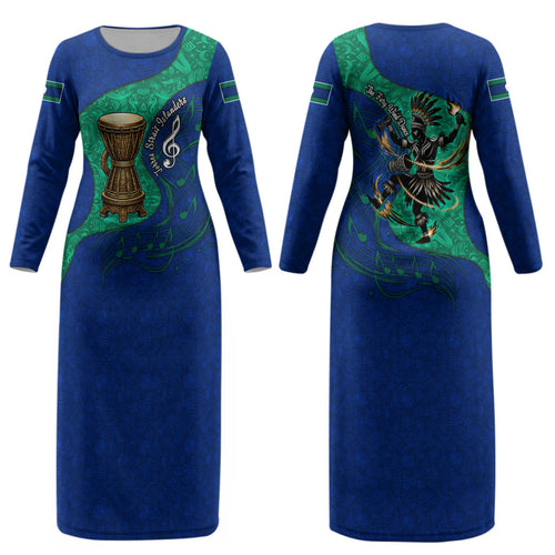 Torres Strait Islanders Fiery Wind Dance Drum Couples Matching Long Sleeve Bodycon Dress and Long Sleeve Button Shirt Indigenous Australian Tribal Warrior Musical Culture Art