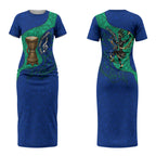 Torres Strait Islanders Fiery Wind Dance Drum Couples Matching Short Sleeve Bodycon Dress and Long Sleeve Button Shirt Indigenous Australian Tribal Warrior Musical Culture Art