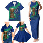 Torres Strait Islanders Fiery Wind Dance Drum Family Matching Tank Maxi Dress and Hawaiian Shirt Indigenous Australian Tribal Warrior Musical Culture Art