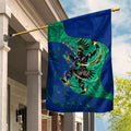 Torres Strait Islanders Fiery Wind Dance Drum Garden Flag Indigenous Australian Tribal Warrior Musical Culture Art