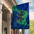 Torres Strait Islanders Fiery Wind Dance Drum Garden Flag Indigenous Australian Tribal Warrior Musical Culture Art