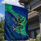 Torres Strait Islanders Fiery Wind Dance Drum Garden Flag Indigenous Australian Tribal Warrior Musical Culture Art