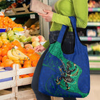 Torres Strait Islanders Fiery Wind Dance Drum Grocery Bag Indigenous Australian Tribal Warrior Musical Culture Art