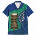 Torres Strait Islanders Fiery Wind Dance Drum Hawaiian Shirt Indigenous Australian Tribal Warrior Musical Culture Art