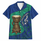 Torres Strait Islanders Fiery Wind Dance Drum Hawaiian Shirt Indigenous Australian Tribal Warrior Musical Culture Art