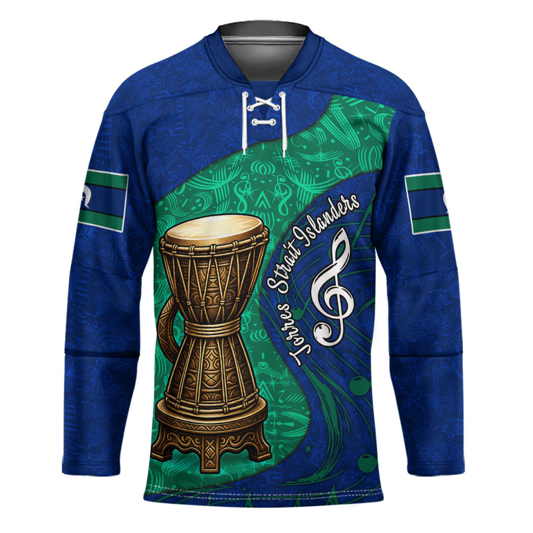 Torres Strait Islanders Fiery Wind Dance Drum Hockey Jersey Indigenous Australian Tribal Warrior Musical Culture Art