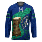 Torres Strait Islanders Fiery Wind Dance Drum Hockey Jersey Indigenous Australian Tribal Warrior Musical Culture Art
