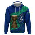 Torres Strait Islanders Fiery Wind Dance Drum Hoodie Indigenous Australian Tribal Warrior Musical Culture Art
