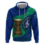 Torres Strait Islanders Fiery Wind Dance Drum Hoodie Indigenous Australian Tribal Warrior Musical Culture Art