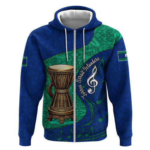 Torres Strait Islanders Fiery Wind Dance Drum Hoodie Indigenous Australian Tribal Warrior Musical Culture Art
