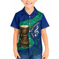 Torres Strait Islanders Fiery Wind Dance Drum Kid Hawaiian Shirt Indigenous Australian Tribal Warrior Musical Culture Art