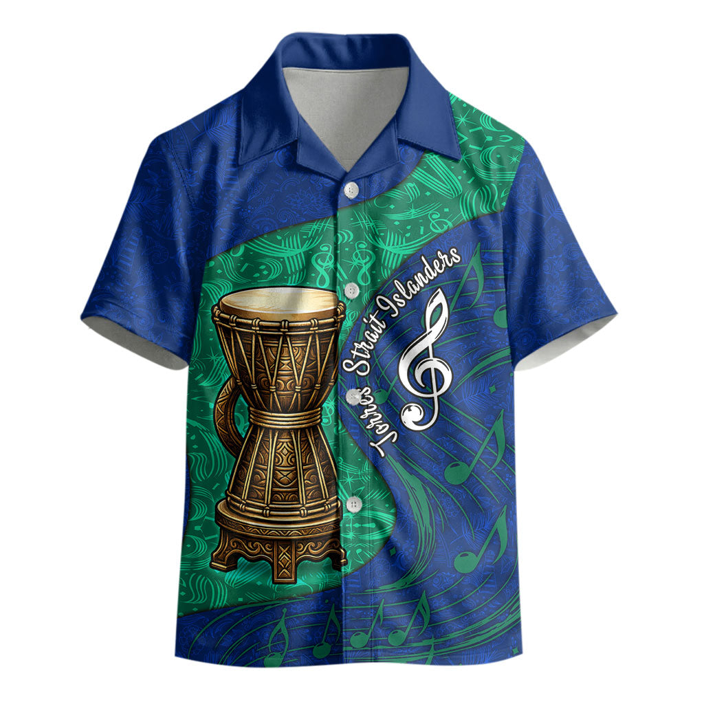 Torres Strait Islanders Fiery Wind Dance Drum Kid Hawaiian Shirt Indigenous Australian Tribal Warrior Musical Culture Art