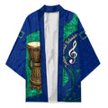 Torres Strait Islanders Fiery Wind Dance Drum Kimono Indigenous Australian Tribal Warrior Musical Culture Art