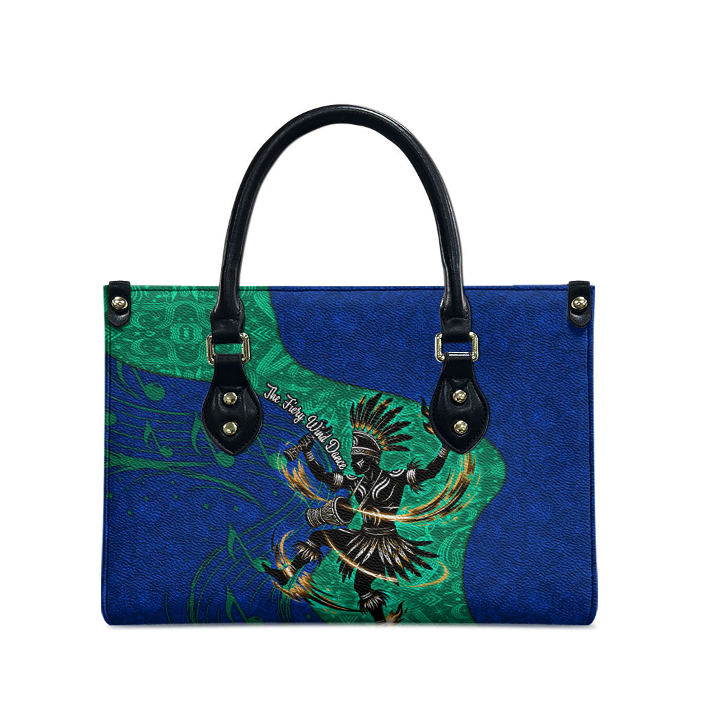 Torres Strait Islanders Fiery Wind Dance Drum Leather Bag Indigenous Australian Tribal Warrior Musical Culture Art